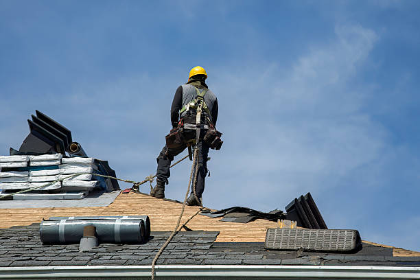 Professional Roof Replacement technician working in Lawnside, NJ